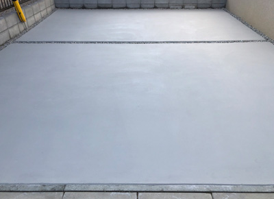 土間コンクリート補修施工後