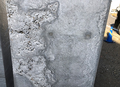 コンクリート断面修復工事施工前