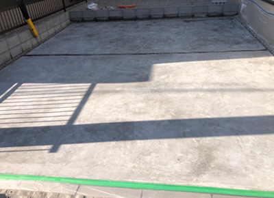 土間コンクリート補修施工前